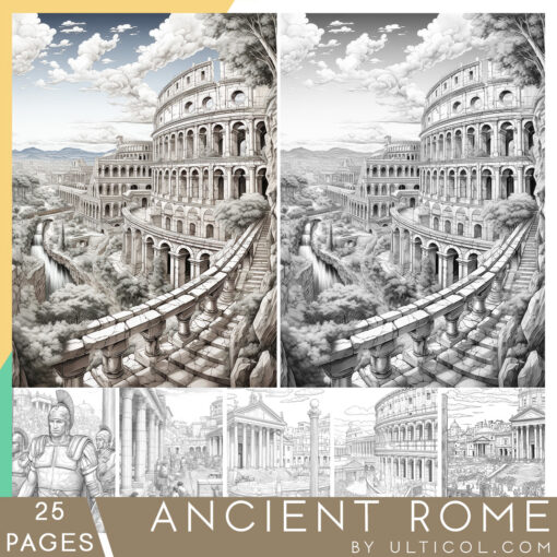 Ancient Rome Coloring Book