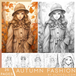 Autumn Girl Coloring Pages
