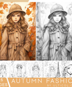 Autumn Girl Coloring Pages