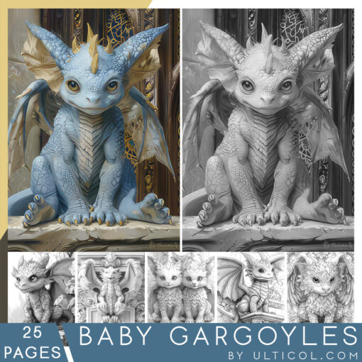 Baby Gargoyles Coloring