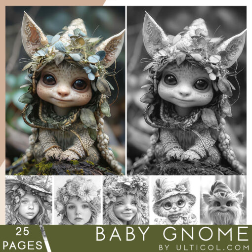 Gnome Baby Coloring