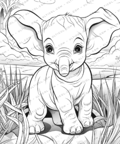 Printable Safari Animals Coloring Pages