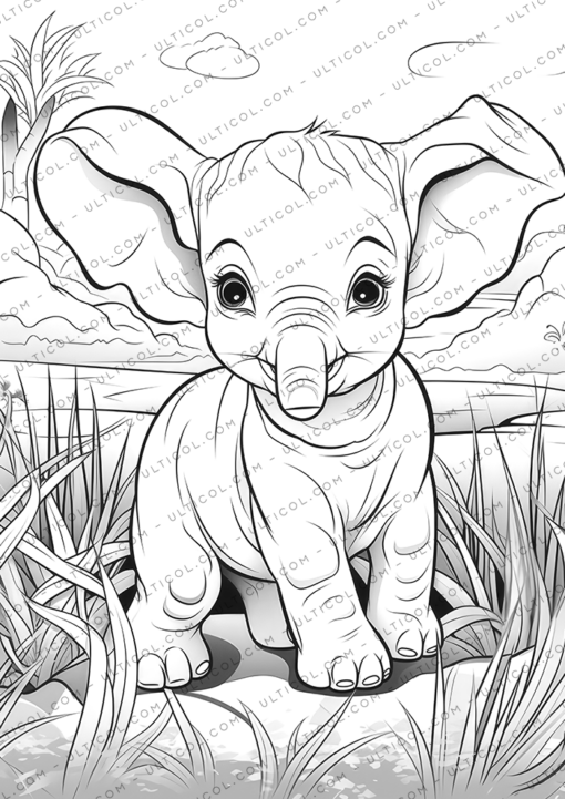 Printable Safari Animals Coloring Pages