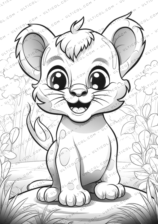 Printable Safari Animals Coloring Pages