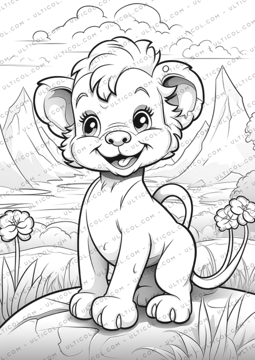 Printable Safari Animals Coloring Pages