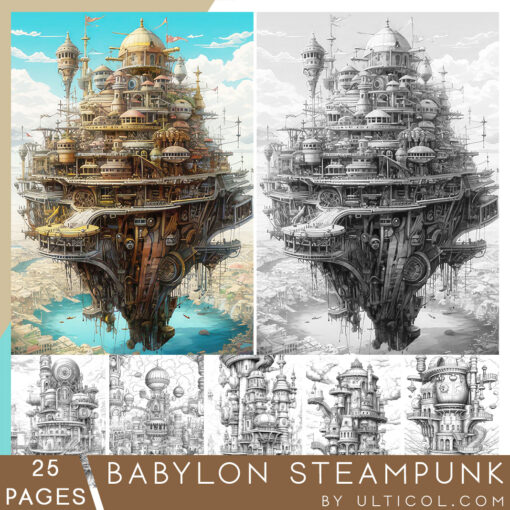 Babylon Steampunk Coloring