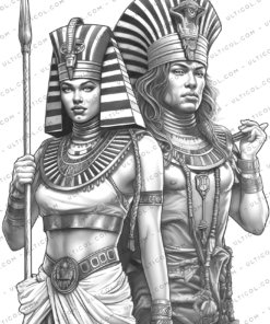 Ancient Egypt Coloring Pages for Adults