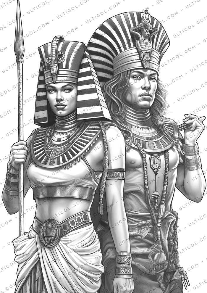 Ancient Egypt Coloring Pages for Adults