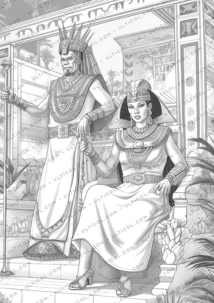 Ancient Egypt Coloring Pages for Adults