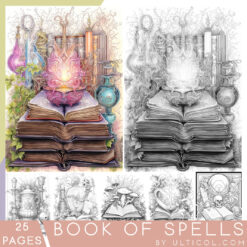Book of Spells Coloring Book