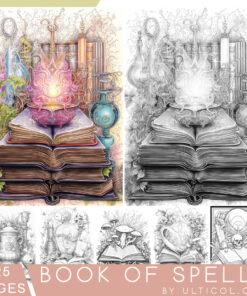 Book of Spells Coloring Book