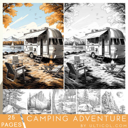 Camping Adventure Coloring