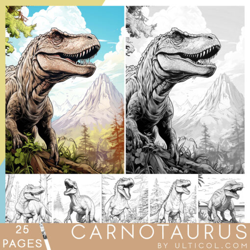 Carnotaurus Coloring