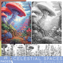 Celestial Spaces Coloring Pages