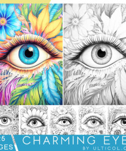 Charming Eyes Coloring Pages