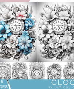 Clock Coloring Book