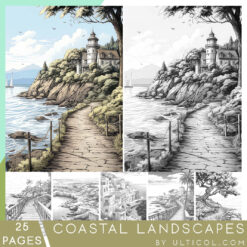 Coastal Landscapes Coloring