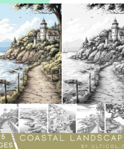 Coastal Landscapes Coloring