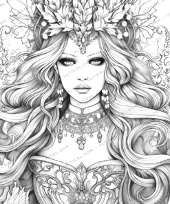 Winter Queen Coloring Pages