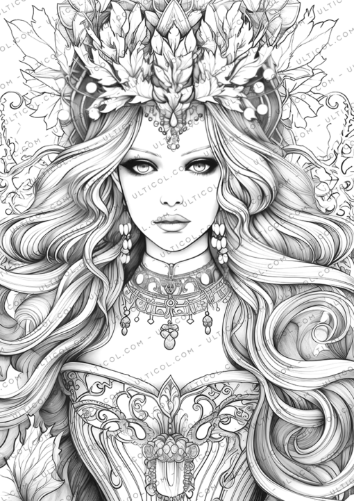 Winter Queen Coloring Pages
