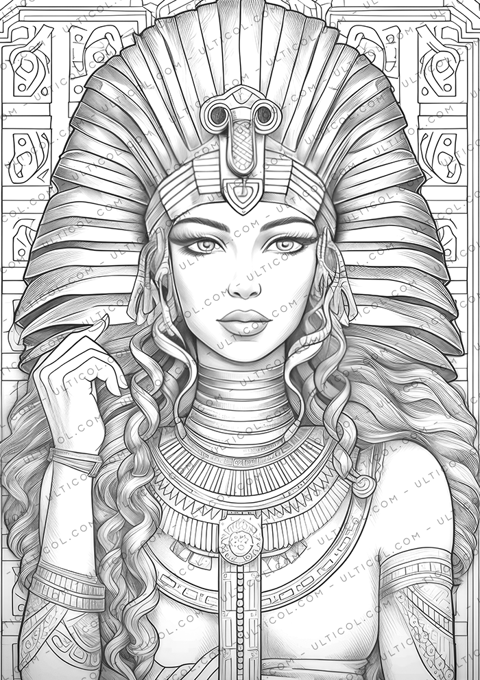 Egyptian Queen Coloring Pages