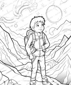 Spacecraft Grayscale Coloring Pages