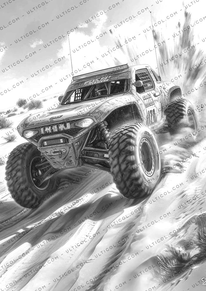 Dune buggy Coloring