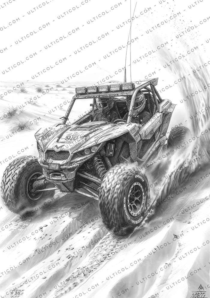 Dune buggy Coloring