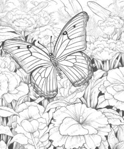 Natural Landscape Grayscale Coloring Pages