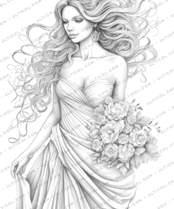 Wedding Dress Coloring Pages