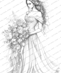 Wedding Dress Coloring Pages