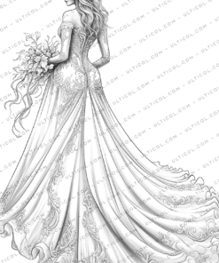 Wedding Dress Coloring Pages