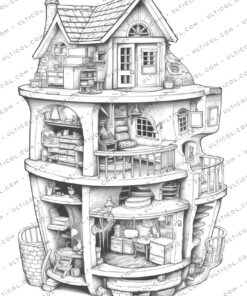 Doll Houses Coloring