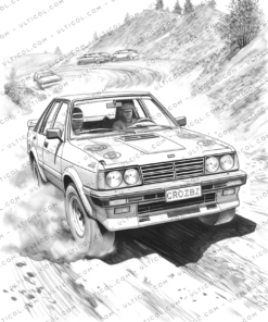 Rally Cars Coloring Pages
