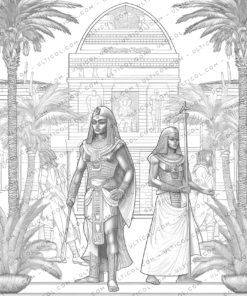 Ancient Egypt Coloring Pages for Adults