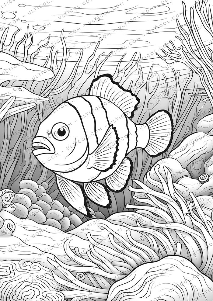 Ocean Life Sea Creatures Coloring Book