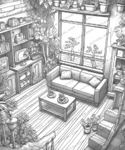 Enchanted Mini House Coloring