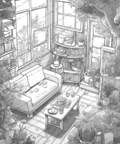 Enchanted Mini House Coloring