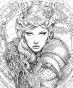 Viking Girls Coloring