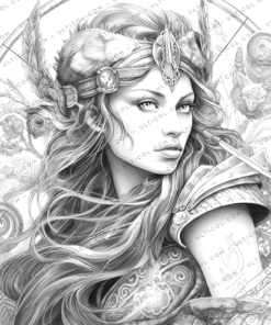 Viking Girls Coloring