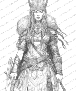 Viking Girls Coloring