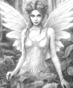 Forest Fairies Coloring Book