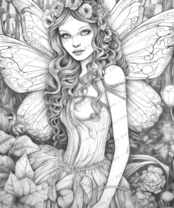 Forest Fairies Coloring Book