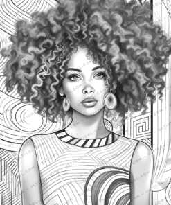 Black Women Coloring Book for Adults