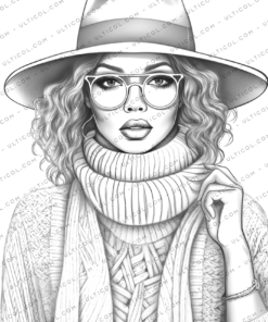 Black Women Coloring Book for Adults