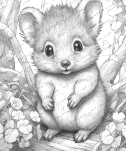 Cute Baby Animals Coloring Pages