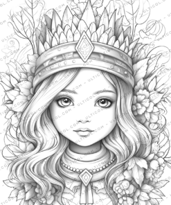 Little Princess Coloring Book for Adults