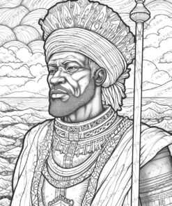 African Kings Coloring