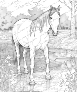 Horse Coloring Book
