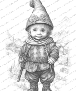 Gnomes Life Coloring Book